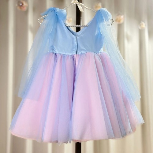 Luxury Baby Flower Dresses Arab Princess Kids Gown Girl Birthday Evening Party - Picture 15 of 16