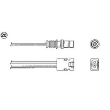 NGK Lambdasonde Regelsonde passend für Mercedes-Benz Saloon 200 E 230 300 260