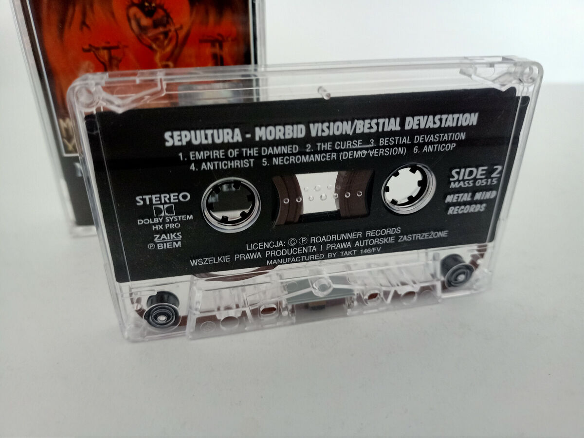 Sepultura - Morbid Visions / Bestial Devastation - Cassette, Made