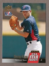 SONNY GRAY 2009 Upper Deck Signature Stars USA STAR PROSPECTS Insert Card 29 A's