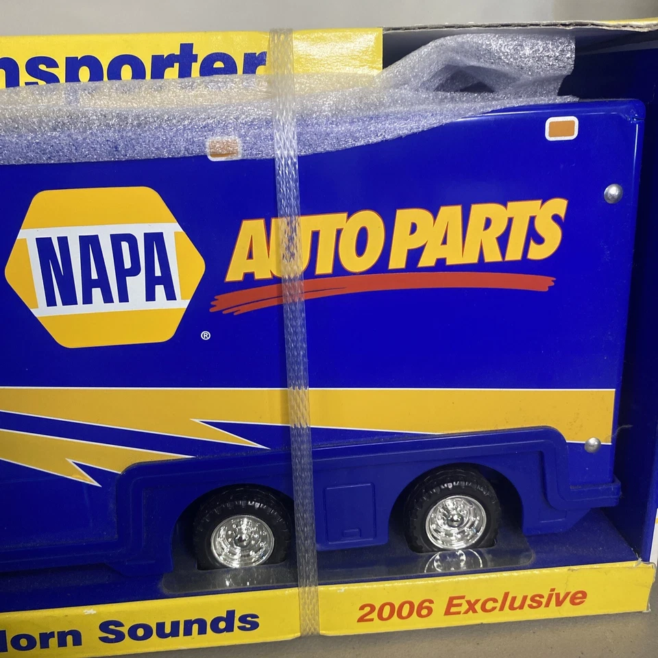 Autographed 2007 NAPA Michael Waltrip Race Car Transporter First Gear NASCAR - Image 4 of 4