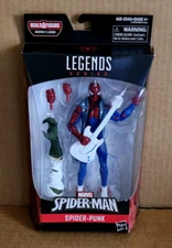 SPIDER-PUNK BAF Lizard Build A Figure Marvel Legends Spider-Man 6” New Sealed