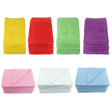 Bright Bots 6pk Terry Towelling Flat Nappies 60cms 100% Cotton - choose colour