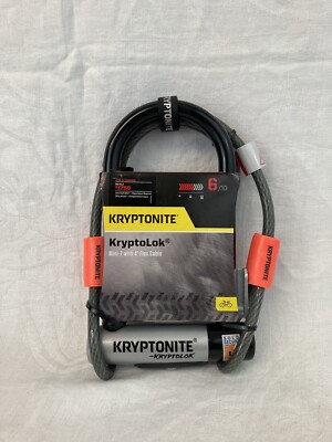 Kryptonite KryptoLok Mini-7 U-Lock w/4' Flex Cable