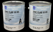 NEW Sherwin-Williams Zinc Clad III HS Epoxy Primer Coating PART A + B for STEEL