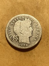 1908 D Barber Dime - AG Details - As Shown! (#783)