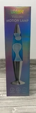 Urban Shop 16" Blue Lava Motion- Volcano Lamp- White Wax in Blue Liquid-New
