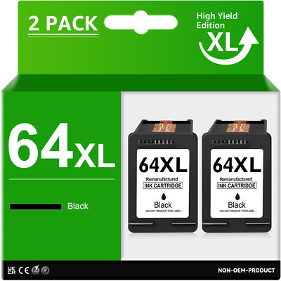 Cartuccia Di Inchiostro 64XL Colore Nero Per Stampanti HP - Foto 3