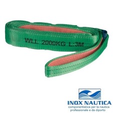 FASCIA DI SOLLEVAMENTO 2000 KG VERDE CINGHIA IMBRACATURA PER BARCA GOMMONE AUTO
