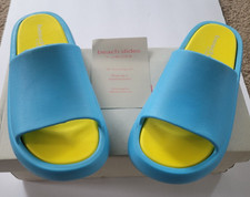 J/Slides Size 7M Light Blue Eva Squish Beach Pool Slides Women's New In Box