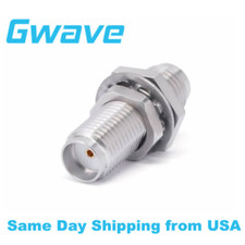 SMA Female to SMA Female Bulkhead Mount Adapter, DC - 26.5GHz