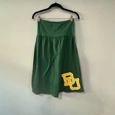 CSS Women's Baylor University Green Strapless Dress Size M