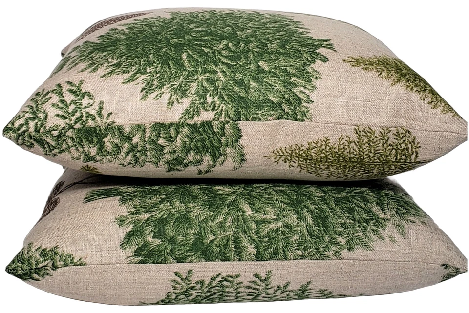 Funda Almohada Pino Sobre Lino 18" Stof of France Foto 3 de 4