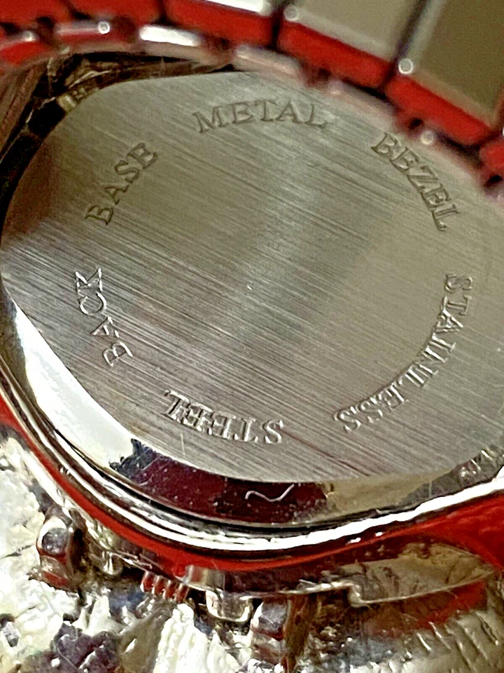 ANILLO RELOJ SOPHIE CUARZO ESMALTE/CRISTAL TALLA 7-1 0 correa expandible Foto 4 de 4