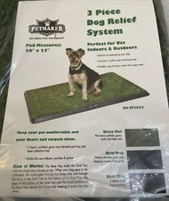 Petmaker 3 Piece Dog Relief System Small 16" x 20" x 1.25" - NEW 