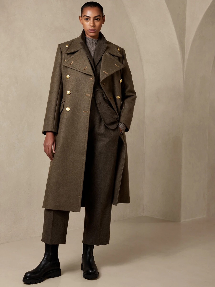 Banana Republic XS Cian Melton Greatcoat Coat XS #505996 NEW