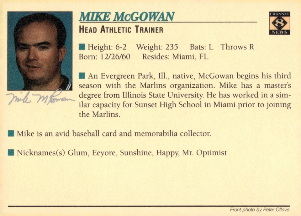 Mike McGowan - Signed Portland Sea Dogs Card - Image 2 of 2
