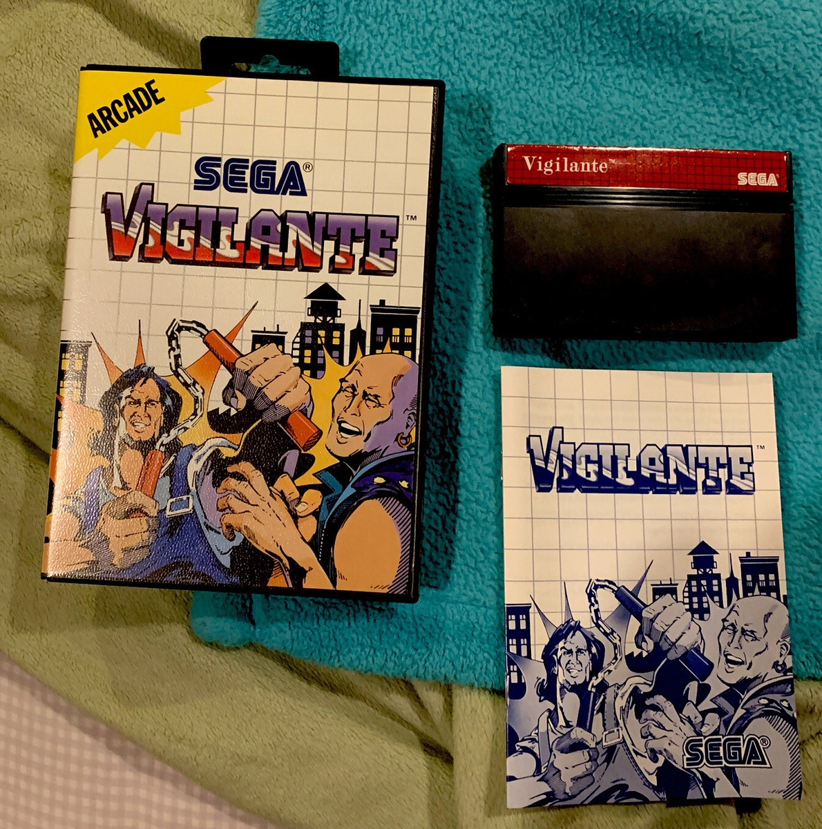 Vigilante(Sega Master System) Complete,tested And In Very Good