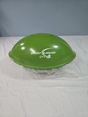 Small Charcoal Kettle Grill Bud Light Lime BBQ Football Shape Green Tailgater