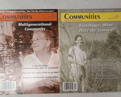 COMMUNITIES MAGAZINE~ Life in Cooperative Culture~ Lot of 2 ~NEW  2001/2003