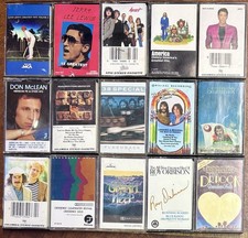 Lot Of 15 Classic Rock Best Of Cassettes, Used, Uriah Heep, Heart, Elton John,