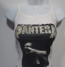 Pantera Crop top Ribbed Vulgar Display Of Power  Tank Top Pantera shirt size  