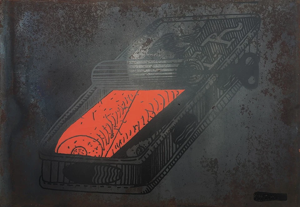 Wurzelbehandlung, Druckgrafik von Dieter Roth, signiert 1971