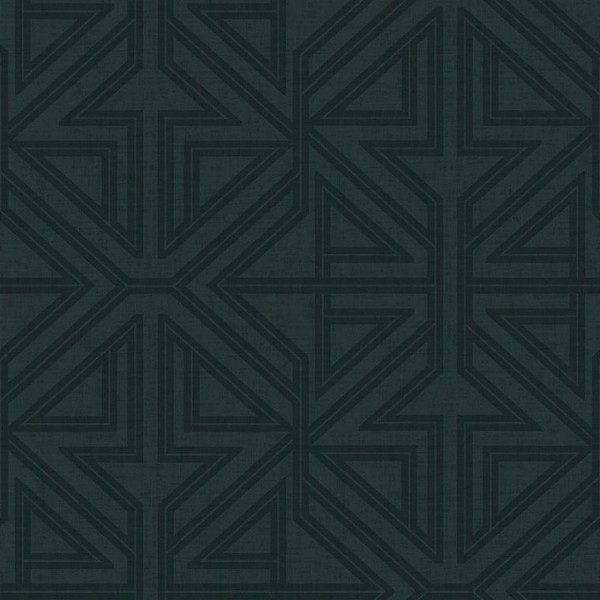 FD26228 Scott Living 2 Geometrische Linien Kohle Schwarz GrüN Fine Decor Tapete-image