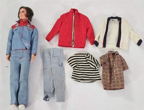 X-867 VINTAGE 1960/70'S MATTEL BARBIE KEN DOLL W/ TAGGED CLOTHING