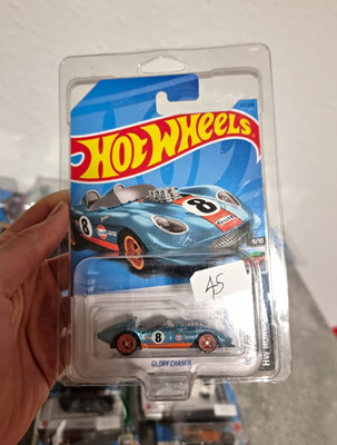 Super Treasure Hunt Hot Wheels Glory Chaser Gulf #8 Rennfahrzeug Die-Cast 1:64