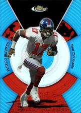 2005 Topps Finest Blue Refractor /299 Plaxico Burress #87 Giants