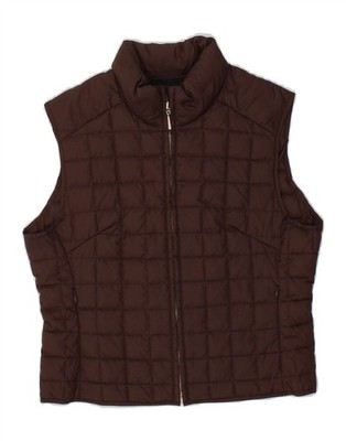 BEST COMPANY Damen Crop Steppweste IT 42 mittelbraun Nylon ZF08