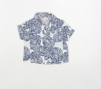 Baby UK Größe 3-6 Monate Primark weiß Basic Knopfleiste