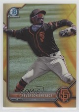 2022 Bowman Chrome Yellow & Orange Vapor Refractor 49/75 Aeverson Arteaga sc2
