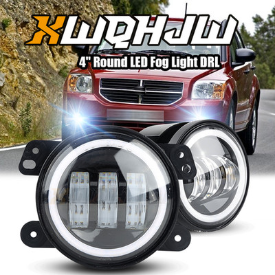 For 2008-2009 Dodge Caliber SRT-4 Model Front Bumper Clear Fog Lights Lamp Set