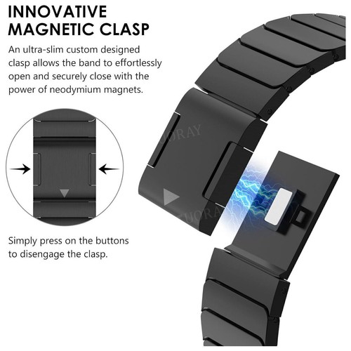 For Apple Watch Ultra2 Band Series 9 8 7 6 5 4 SE Magnetic Stainless Steel Strap - Picture 5 of 26
