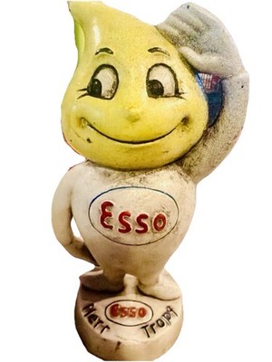 Vintage ESSO Herr Tropf Oil Drop Mascot Weiblech GMBH Germany Gas Station Figure