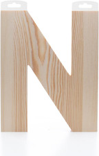 Wood Letter Chunky 8" N, Wooden Letters, Wood Letters, Wooden Letters Wall Decor