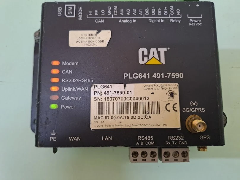 CAT PLG641 491-7590 Control Module Caterpillar 491-7590-01 - Image 2 of 4