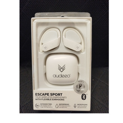 audeoo Escape Sport True Wireless Earphones Bluetooth, Mikrofon, Ohrbügel, weiß