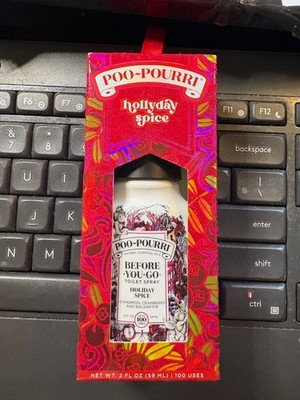 Poo-Pourri Feelin' Hollyday spice Before You Go Toilet Spray NEW 2 flz oz