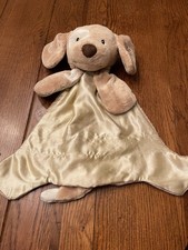 Baby Gund Spunky Huggybuddy Dog Lovey Plush Toy and Security Blanket Tan