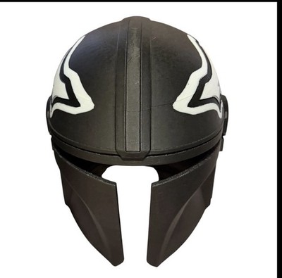 3D Printed Mandalorian Boba Fett Style Helmet NFL EAGLES    Star Wars X Eagles