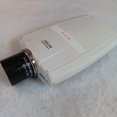 Axis 210 POE Network Camera w/Lens WORKS GREAT No Power Cable
