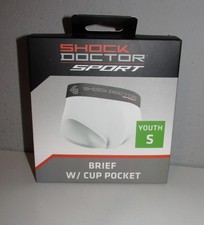 Shock Doctor Youth Brief w/ Cup Pocket Size Small BRAND NEW IN PACKAGE