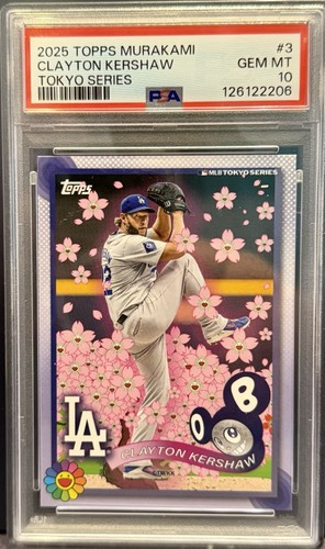 2025 Topps Murakami Clayton Kershaw Tokyo Series #3 PSA 10 Dodgers