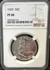 1959 Franklin SILVER Half Dollar NGC PR68