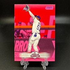 2025 Topps Stadium Club Adolis Garcia Pink #106 Rangers