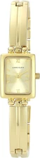 Chic Women'S Bracelet Watch Gold-Tone Rectangular Champagne Dial Wristwatch Gift
