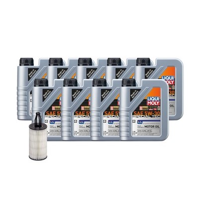 9L Liqui Moly Special Tec LL 5W-30 Hengst Oil Change Kit for Mercedes M278 4.7L
